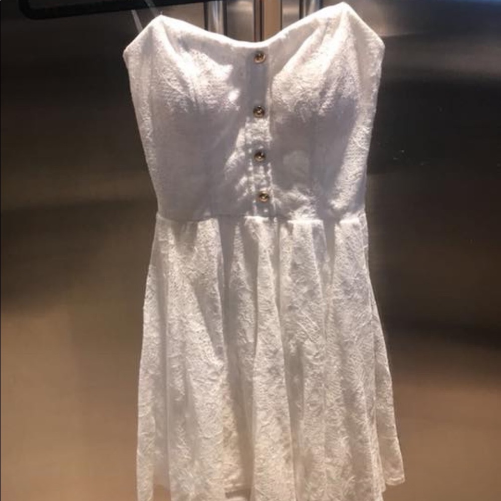 White mini dress